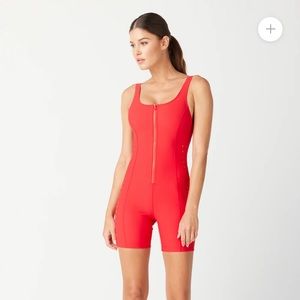 Gigi c Maxine Romper Red Small